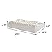 AILOVYO Standard Adult Size Latex Foam Pillow Cervical Orthopedic Natural with 100% Ventilated Particles Latex Foam Filler Neck Support
