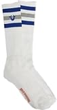 True Religion Men's Athletic Sock Royal Blue/Gray Striped Sock Size10-13