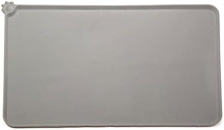 iDamtok Dog Cat Feeding Mat (18.5"X 11.8"), BPA Free FDA Grade Non-slip Silicone Pet Food Tray