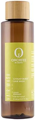 Omorfee Citrusy Burst Hair Wash (100% Organic, Oily Scalp), 150ml (Lemongrass, Rosemary & Orange)