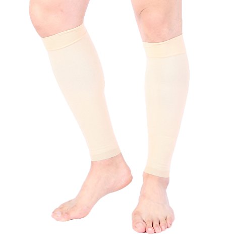 image for Doc Miller Premium Calf Compression Sleeve 1 Pair 20-30mmHg Strong Cal