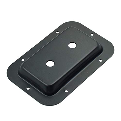 Cyful 1/4 Inch Dual Jack Plate for Guitar, PA Speaker Cabinets Black-1pc