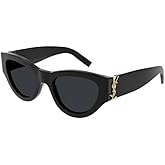 Cat Eye Sunglasses for Women, Black Frame with Gold Accent, Retro Style Novelty Eyewear