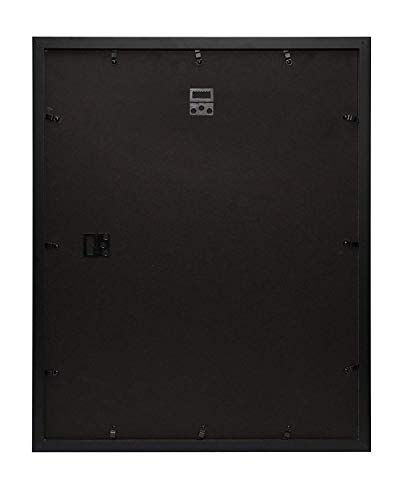 Frametory, 16x20 Black Picture Frame - Made to Display Pictures 11x14 Photo with Ivory Color Mat - W - //coolthings.us