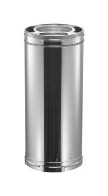 DuraVent 6DP-24 DuraPlus Triple-Wall Chimney Pipe; For Wood Stoves, Fireplaces, Furnaces, Boilers, Stoves, Ranges, Water Heaters and Appliances Fueled by Wood, Oil, Coal or Gas, 6" Diameter x 24"