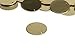 RMP Stamping Blanks, 1 Inch Round with One Hole, Brass 0.032 Inch (20 Ga.) - 20 Pack