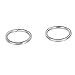 VALYRIA 500pcs Silver Tone Stainless Steel Open Jump Ring Conectors for Jewelry Making,10mmx1mm
