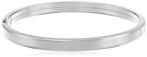 Sterling Silver Polished Hinged Bangle Bracelet