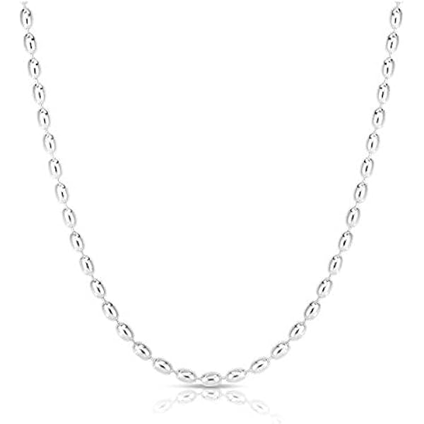 Dankadi Italy Fashion Solid 925 Sterling Silver Necklace 3MM 18