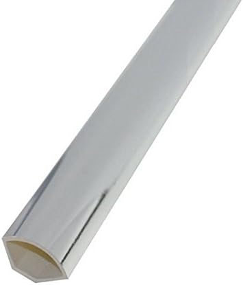 Chrome/Silver Quadrant Trim - Decorative Cladding Finishing Bead - 1m x 10 Pack