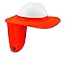 Ergodyne Chill-Its 6660 Attachable Hard Hat Brim with Neck Shade, Orange