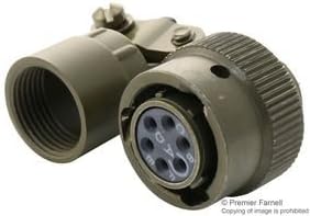 Circular Connector, 851 Series, Cable Mount Plug, 6 Contacts, Solder Socket, Bayonet, 10-6
