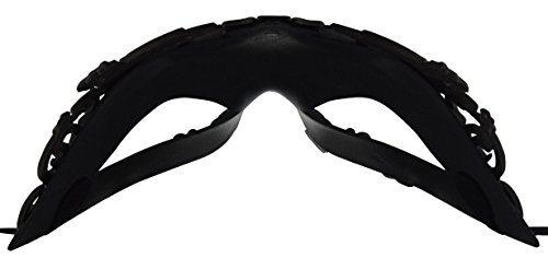 KEFAN Halloween Mask Greek Roman Masquerade Mask Mens Venetian Mardi Gras Mask(Black)