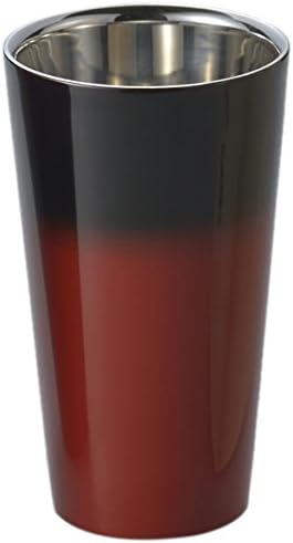 Amazon Co Jp アサヒ 漆磨 2重構造ストレートカップ 赤彩 Scw L602 ホーム キッチン