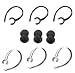 24 Pcs Ear Hook Kit Replacement for Bluetooth 6-black, 6-clear Loops (12-free Foam Buds)