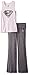 DC Comics Girls 'Superman Supergirl Americana' Yoga Pajama Set, Pink, 10/12