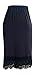 Lucky Love Dress and Skirt Extender With Lace Trim (Medium, Black Scallop Lace)