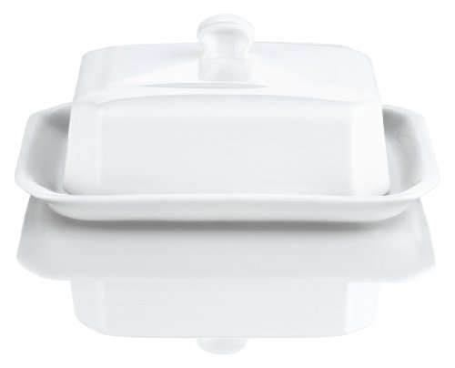 Pillivuyt Large Butter Tray with Cover, European Style