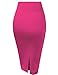 Womens Pencil Skirt for Office Wear KSK43584X 1139 FUCHSIA 2X