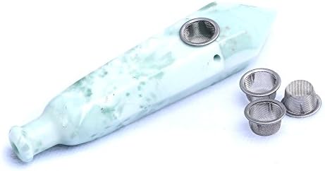 Hongjintian Natural Spotted Gemstone Crystal Quartz with 3pcs Filters AVG.3.54-3.95Inches