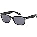 GAMMA RAY UV400 Classic Sunglasses Large - Grey Lens on Black Frame