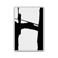 Framed Canvas Wall Art Abstract Color Block Canvas Prints Home Artwork Decoration for Living Room,Bedroom - 16x24 inches