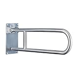 Moen R8960FD 30-Inch Flip-Up Screw-In Bathroom Grab Bar with Textured Grip, Stainless