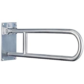 Moen R8960FD 30-Inch Flip-Up Screw-In Bathroom Grab Bar with Textured Grip, Stainless