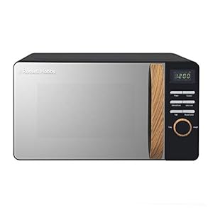 Russell-Hobbs-RHMD714B-N-17L-700w-Scandi-Black-Digital-Microwave-with-5-Power-Levels-Wood-Effect-Handle-Dials-Clock-Timer-Automatic-Defrost-Easy-Clean-8-Auto-Cook-Menus Russell Hobbs RHMD714B-N 17L 700w Scandi Black Digital Microwave with 5 Power Levels, Wood Effect Handle & Dials, Clock…
