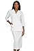 White 2-Piece Diana Dress Jacket & Skirt Suit by Peaches Uniforms. Great for Nurses!