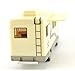 HAPTIME 7.6 inch Cool Mini Motorhome Toy Die-cast Pullback Recreational Vehicle Pull Back RV with DIY Furnitures Holiday Camper Van Model for Kids Children Gift (Beige)
