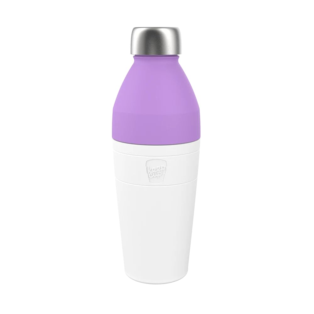 KeepCup Water Bottle, Reusable Insulated Stainless Steel Dual Opening with Leakproof Steel Cap, 22oz/660ml - Twilight