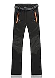 Lanbaosi Womens's Soft Shell Trousers Waterproof Warm Fleece Insulated Ski Snow Pants
