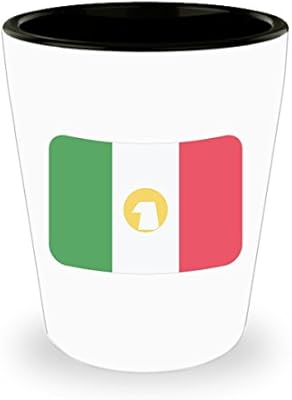 Bandera de México Emoji vasos de chupito: Amazon.es: Hogar