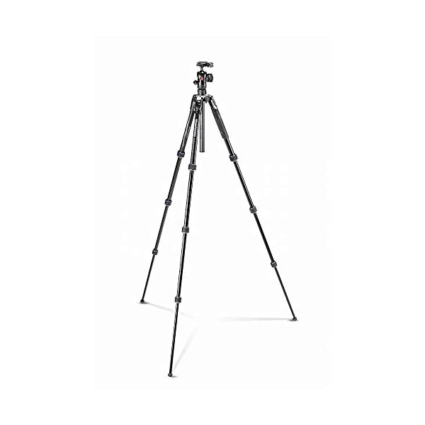Manfrotto Befree Advanced Kamerastativ-Set mit Twist-Verschluss, tragbares Reisestativ-Kit mit Kugelkopf, aus Aluminium, für DSLR, Spiegelreflexkamera, spiegellose Kamera, Kamerazubehör – Bild 6
