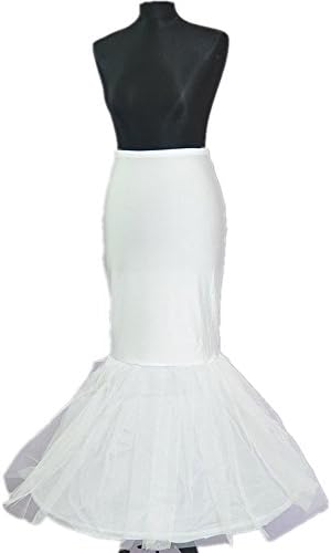 Jienixiya 1 Hoop Fishtail Mermaid Skirt Crinoline Petticoat