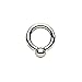 Surgical Steel Screwball Rings, Body Piercing Jewelry (0 gauge (8mm) - 5/8