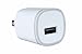 Spark Electronics 4PC 1 Port Rapid Speed [Matte White] Tapered Universal USB Power Adapter Wall Charger Compatible with Apple iPhone 7 7 Plus 6 6S Plus 5 s C Samsung Galaxy S7/S6 Edge Note Nokia