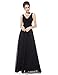 Ever-Pretty Double V-Neck Elegant Ruched Waist Ladies Long Evening Dress 08110