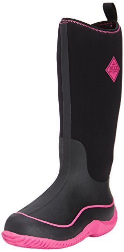 Muck Boot Women's Hale Snow Boot, Black/Hot Pink, 11 M US