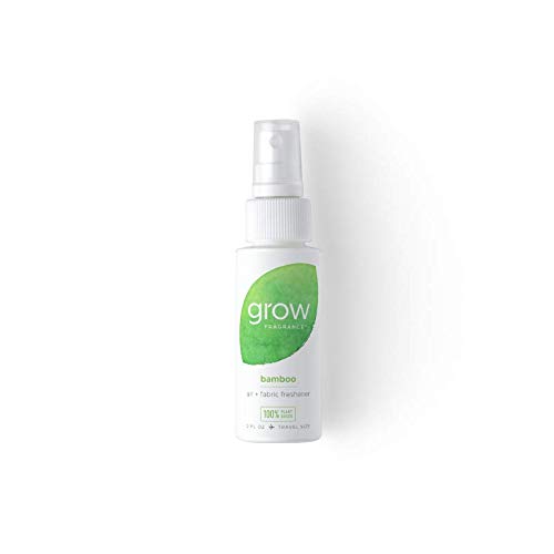 Grow Fragrance - Certified 100% Plant Based Air Freshener + Fabric Freshener Spray, Made with All Natural Essential Oils, 2oz Variety Pack - Great for Travel!