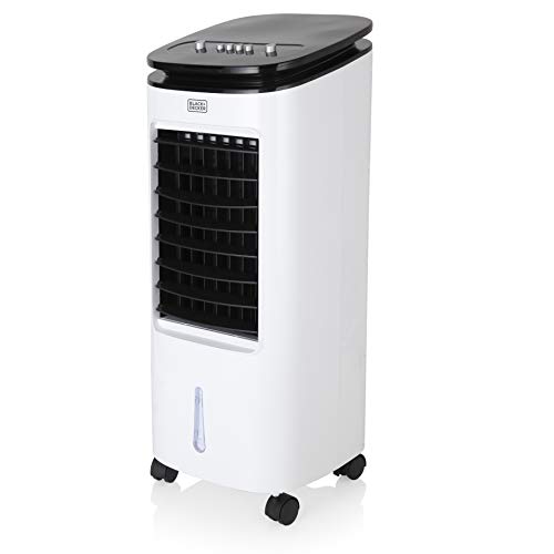 BLACK+DECKER BXAC65001GB Air Cooler, 3 Speed Settings with 7 Litre Water Tank, Soft Touch Control, 65 W, White