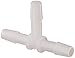 Eldon James T0-4HDPE High Density Polyethylene Equal Barb Tee, 1/4