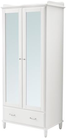 Amazon Com Ikea Wardrobe White Mirror Glass 226 29265 1034