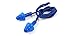 uxcell Silicone Outdoors Swim Earplugs Hearing Protection Corded Blue w Storage Case