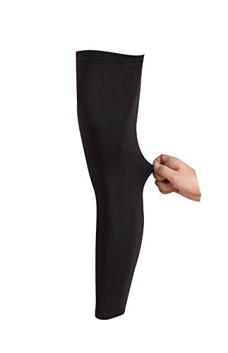 Beauty7 Pair Full length Leg Compression Sleeve Basketball Cycling Running 13" - Thumbnail 3