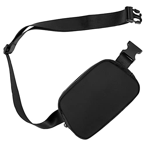 Lulu Belt Bag for Women Men, Everywhere Fanny Pack Lemon Dupes, Waterproof Crossbody Waist Bag with Adjustable Strap for Workout Running Traveling Hiking, DIY Patch Available, Fashion LuLu Style