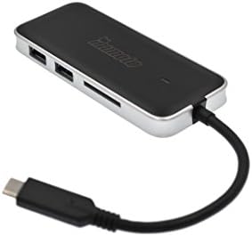 IMMOTO USB Type C to HDMI + USB 3.0 A x 2 + SD Card Reader + USB C (PD) Dongle, 4K2K@30Hz, Black for Galaxy S8,2017 MacBook Pro/iMac, 2016 MacBook Pro,2015 MacBook, ChromeBook Pixel