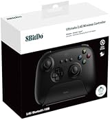 8Bitdo Ultimate 2.4G Wireless Controller Hall Effect Joystick Black with Dock view 4