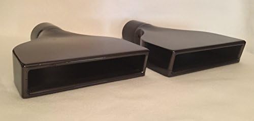2.5" BLACK CHROME CHEVY CAMARO STYLE TIPS - PAIR